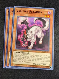 Yugioh - 3x Vampire Retainer OP18-EN019 Common NM - Image 1