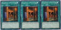 Yugioh 3x Dark Room of Nightmare SDMA-EN024 Common 1st Edition Near Mint Playset - Image 1