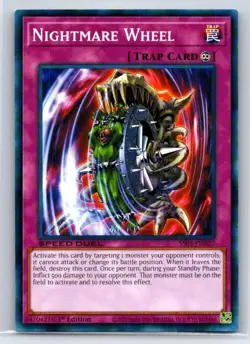 Nightmare Wheel SS05-ENB27 Speed Duel Decks: Twisted Nightmares Yu-Gi-Oh LP - Image 1