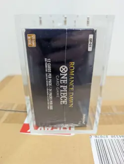 One Piece TCG OP-01 Romance Dawn Blue Bottom Booster Box Sealed w/ Acrylic Case - Image 4