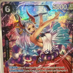 One Piece Yamato Alt Art Op16-098 SR The Time Of Battle From Pack To Sleeve - Image 3