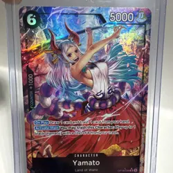 One Piece Yamato Alt Art Op16-098 SR The Time Of Battle From Pack To Sleeve - Image 4
