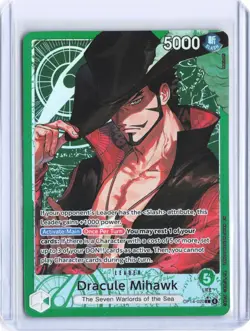 2026 One Piece Azure Sea's Seven Dracule Mihawk Leader Alt Art #OP14-020 - Image 1