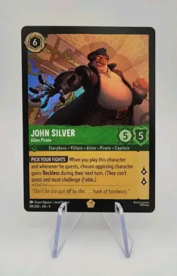 Disney Lorcana TCG: John Silver - Alien Pirate 89/204 Fabled Regular - NM - Image 1