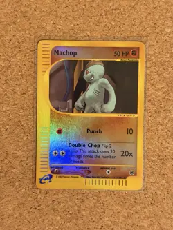 Pokemon TCG Machop 117/165 Expedition Reverse Holo NM - Image 1