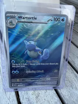 Pokemon Wartortle 171/165 Illustration Rare Scarlet & Violet 151 NM Holo - Image 1