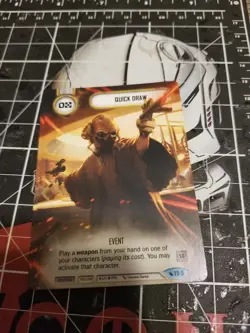 FFG Star Wars Destiny Quick Draw Alt Art Promo Card - Image 1