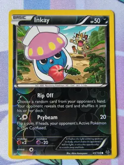 Pokemon Card TCG - Inkay #2 - 41/108 - XY Roaring Skies - Reverse Holo - Image 1