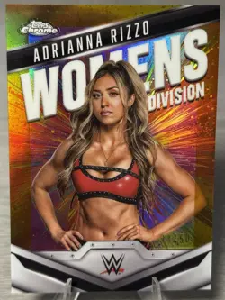 🔥ADRIANNA RIZZO 2025 Topps Chrome WWE Women's Division Gold Refractor /50!!!🔥 - Image 1
