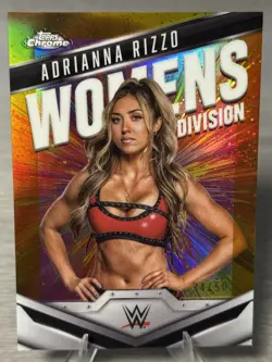 🔥ADRIANNA RIZZO 2025 Topps Chrome WWE Women's Division Gold Refractor /50!!!🔥 - Image 2