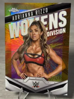 🔥ADRIANNA RIZZO 2025 Topps Chrome WWE Women's Division Gold Refractor /50!!!🔥 - Image 3