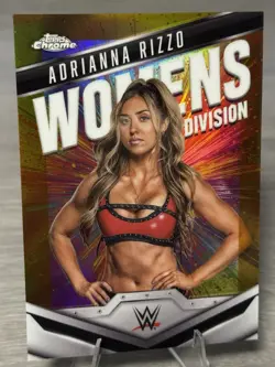 🔥ADRIANNA RIZZO 2025 Topps Chrome WWE Women's Division Gold Refractor /50!!!🔥 - Image 4