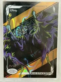 Topps Disney Chrome 2026 Maleficent NV-7 Villains 25/50 RARE - Image 1