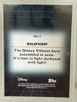 Topps Disney Chrome 2026 Maleficent NV-7 Villains 25/50 RARE - Image 2