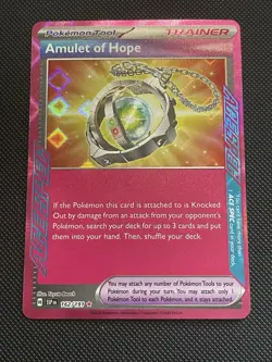Pokemon TCG Amulet of Hope Card 162/191 Surging Sparks Ace Spec Nm - Image 1