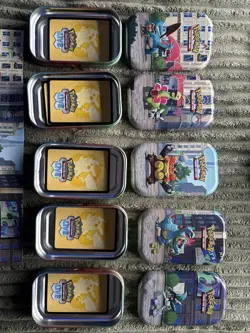 Pokemon TCG | Full Set X5 Lumiose City Tins | NO CARDS OR PACKS |See Description - Image 3