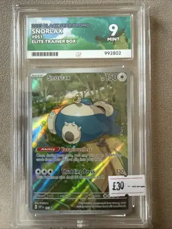 Snorlax SVP051 Pokemon Card TCG Black Star Promo Illustration Rare Ace 9 - Image 1