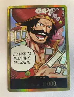 Bandai ONE PIECE Card Game Gol D. Roger Don!! Card OP-13 Foil English - Image 1