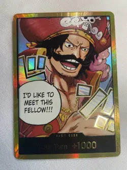Bandai ONE PIECE Card Game Gol D. Roger Don!! Card OP-13 Foil English - Image 2