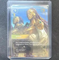 Riftbound TCG Arise! 198/221 Azir Signature Spell Alt Art Foil SR EN SFD - Image 1