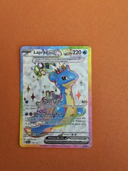 Pokemon Lapras EX Full Art Card SV Stellar Crown 158/142 - Image 1