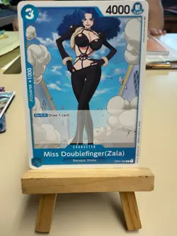 ONE PIECE Card Game: Miss Doublefinger (Zala) Character OP01-080 ~ Romance Dawn - Image 1