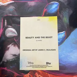 2026 Topps Chrome Disney Beauty and the Beast AD-6 SSP Art Of Disney Case Hit - Image 2