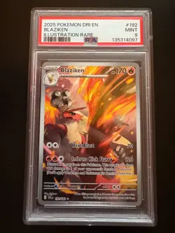 Blaziken 192/182 Illustration Rare Destined Rivals - PSA 9 Mint Pokemon - Image 1