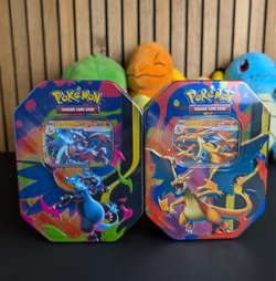 Pokemon TCG - Mega Charizard Y and X ex Tin (Set of 2 Tins) - Brand New Sealed - Image 1
