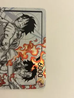 Bandai One Piece Card Game Luffy & Ace Leader Alt Art Holo ST30-001 ENG 6000 - Image 3
