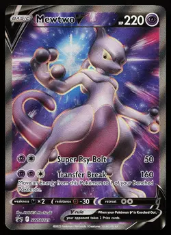 Mewtwo V SWSH229 Holo Sword & Shield Promo Pokemon Card - Image 1