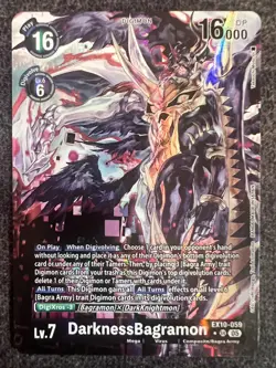Digimon Card Game DarknessBagramon EX10-059 SR Alternate Art Sinister Order NM - Image 1