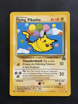 Pokemon Card Flying Pikachu NM- WoTC Promo 25 - Image 1