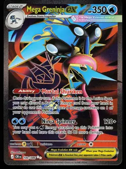 Mega Greninja ex 100/086 Ultra Rare Chaos Rising Pokemon Card - Image 1