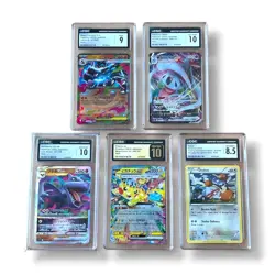 Pokemon Pikachu ex CGC 10 Pristine Slab Lot (5 Cards) - Image 1