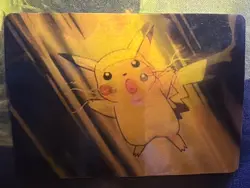 Pikachu Lenticular Water Blast! Promo Card PIKA-0018D/DVD - 1998 Viz Video DVD - Image 2