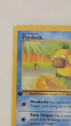 Psyduck 53/62 Fossil Unlimited Common Card 1999 Pokemon TCG NM First Edition - Image 4