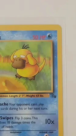 Psyduck 53/62 Fossil Unlimited Common Card 1999 Pokemon TCG NM First Edition - Image 5
