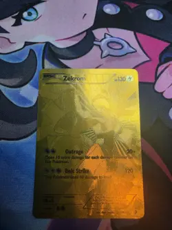 Gold Zekrom Card 115/113 Legendary Treasures Series - Image 1