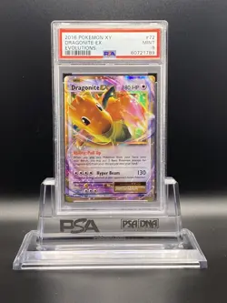 2016 Pokemon XY Evolutions Dragonite EX 72/108 PSA 9 MINT - Image 1