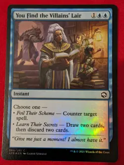 You find the villains' lair Foil C NM Adventures in the forgotten relms MTG - Image 1