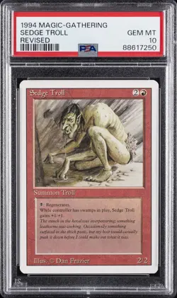1994 MTG REVISED SEDGE TROLL PSA 10 - Image 1