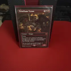 Twinflame Tyrant Showcase Borderless - Foundations - Magic the Gathering MTG - Image 1