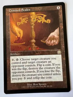 MTG Magic The Gathering Mercadian Masques Crooked Scales Rare 1999 - Image 1