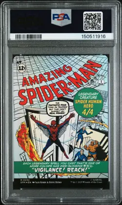 2025 MTG MARVEL'S SPIDER-MAN #0232 AMAZING SPIDER-MAN/PETER PARKER PSA 9 - Image 2