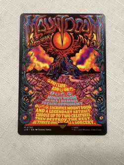 MTG LOTR - Mt Doom Borderless Poster Card - Non Foil - Image 1