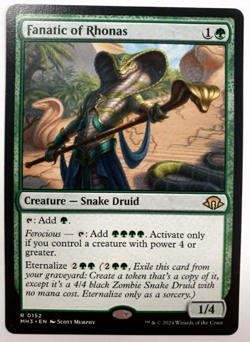 Fanatic of Rhonas - Rare - MTG Modern Horizons 3 - 0152 VLP - Image 1