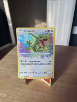 Pokemon TCG Vivid Voltage Rayquaza Holo Card 138/185 Amazing Rare - Image 1