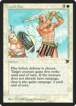 Rapid Fire Legends HEAVILY PLD White Rare Reserved List MAGIC MTG CARD ABUGames - Image 1