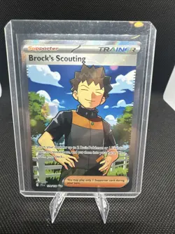 Pokemon Brock's Scouting Trainer Card 179/159 Journey Together - Image 1